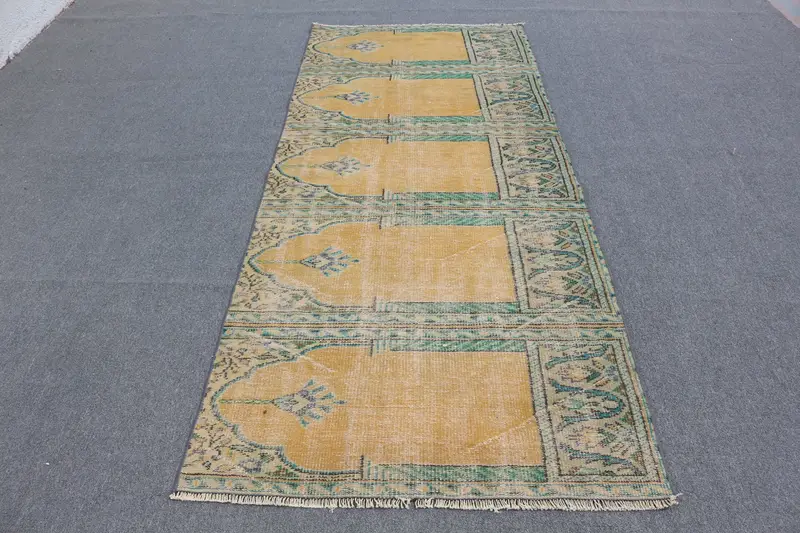 Vibrant 8,4x8,4 ft Rug, Elegant Oriental Orange & Green