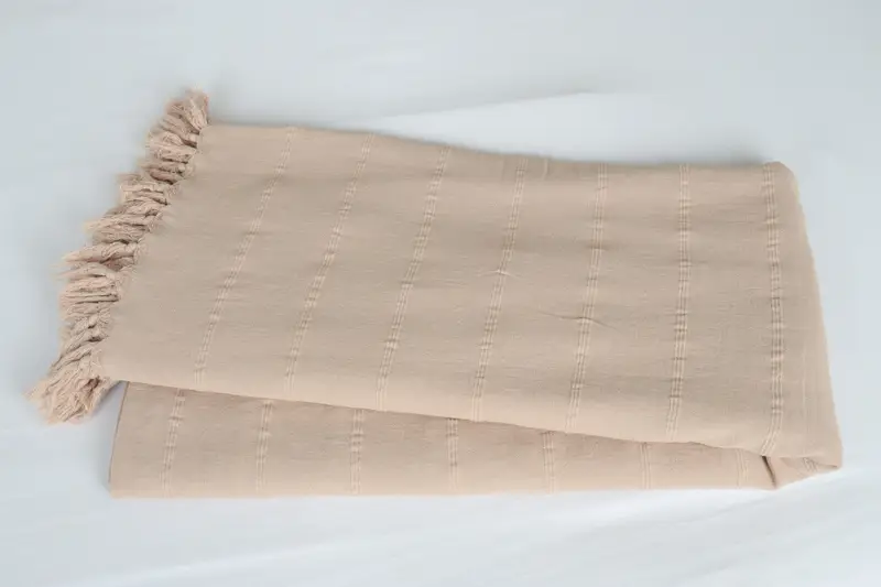 Boho -Wurfdecke, personalisiertes Hausgeschenk Hochzeit, gewebte Decke, Baby -Jungengeschenk, dekorative Decke, Bio -Wurf, 92x70 Baumwollsteingeschuldeltuch - 6