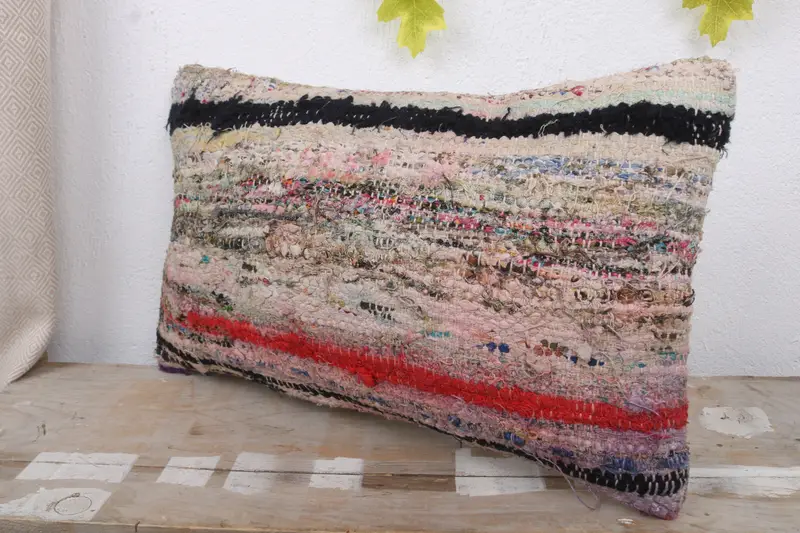 Patio Pillow Sham, Cushion Case, Floor Pillow Cover, Shabby Chic Pillow Cover, Gift Pillow, Kilim Cushion Sham, 12x20 White Pillow, Pillow for Sofa - 5