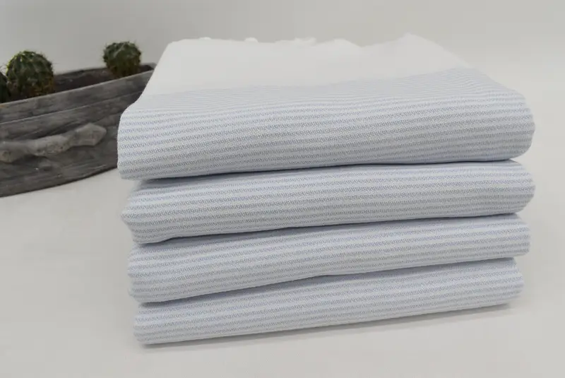 Valentines Day Gift Idea, Personalized Gift, Gift For Her, 70x40 Cotton Striped Towel, Hammam towel, Yoga Towel, Spooky Bachelorette Party Favors - 6