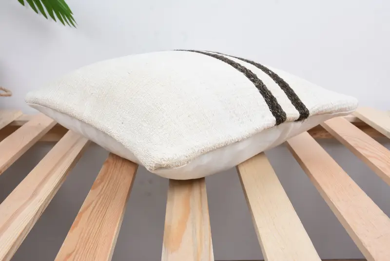 Vintage Kilim Pillow, Outdoor Patio Pillow Sham, Boho Pillow, Vintage Kilim Throw Pillow, 14x14 White Cushion Cover, Cushion Case - 6