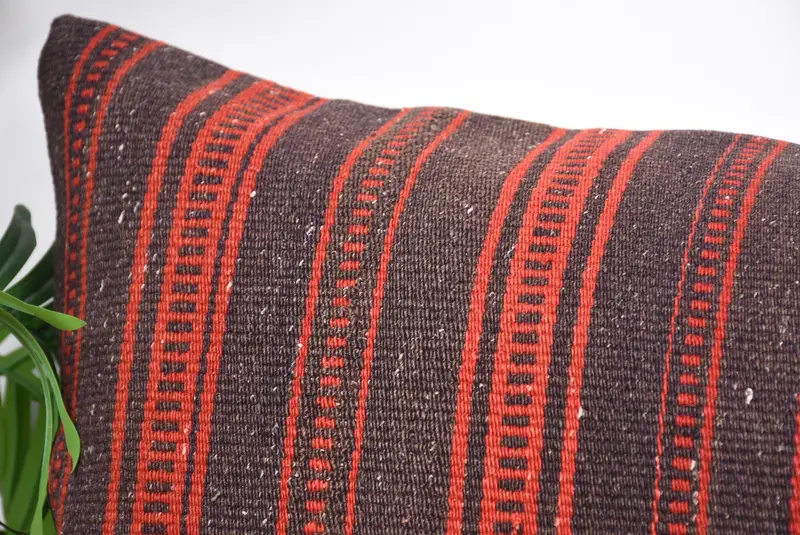 Ikat Pillow Sham, Home Decor Pillow, 16x48 Red Cushion Case, Yoga Pillow Cover, Antique Pillows, Pillow for Sofa, Pillow Case - 2