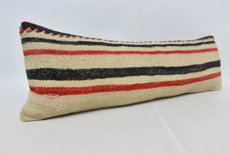 12x36 Beige Cushion, Boho Pillow, Pillow for Couch, Pillow Cover, Outdoor Bolster Cushion Case, Kilim Cushion Sham, Living Room Throw Pillow Sham - 3