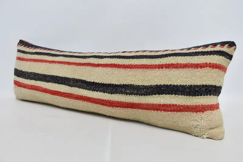 12x36 Beige Cushion, Boho Pillow, Pillow for Couch, Pillow Cover, Outdoor Bolster Cushion Case, Kilim Cushion Sham, Living Room Throw Pillow Sham - 4