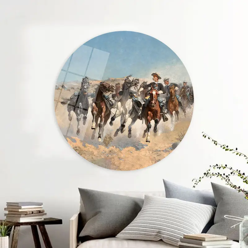 Frederic Remington Running Horses Canvas Print - Horse Lover Gift
