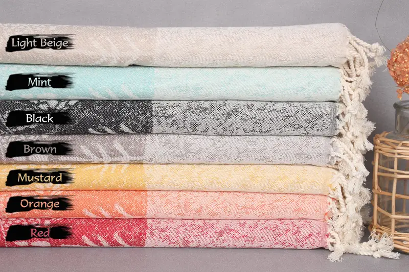 Bridesmaid Gifts, Bridal Shower Favors, Gift For Bride, 36x18 Cotton Carretta Patterned Towel, Spa Towel, Wedding Favors, Turkish Towel Hand Towel - 1