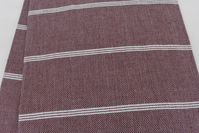 Authentic Turkish hammam peshtemal, Organic Turkish towel, Organic towel, Embroidered Towel, Anniversary Gift For Her, 70x40 Cotton Striped Towel - 5