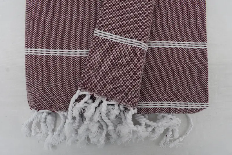 Authentic Turkish hammam peshtemal, Organic Turkish towel, Organic towel, Embroidered Towel, Anniversary Gift For Her, 70x40 Cotton Striped Towel - 4