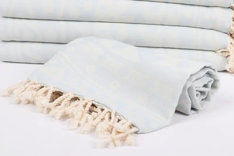 Gifts For Him, Turkish Towel Beach Towel, 70x40 Cotton Round Pattern Towel, Monogram Towels, Soft towel, Gift Towel, Organic Turkish towel - 5