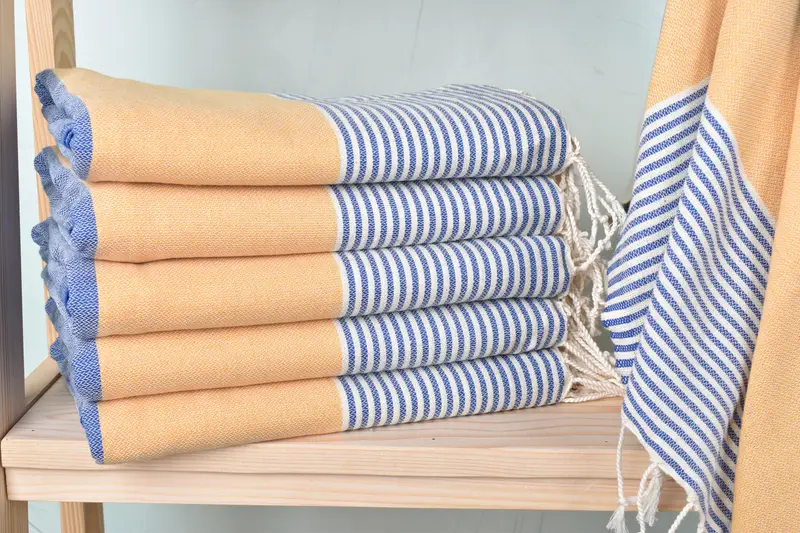 Fouta towel, Housewarming Gift, 68x40 Cotton Striped Towel, Bachelor Bachelorette Party Favors, Unique Wedding Gift, Wedding Towel, Unique Gift - 1
