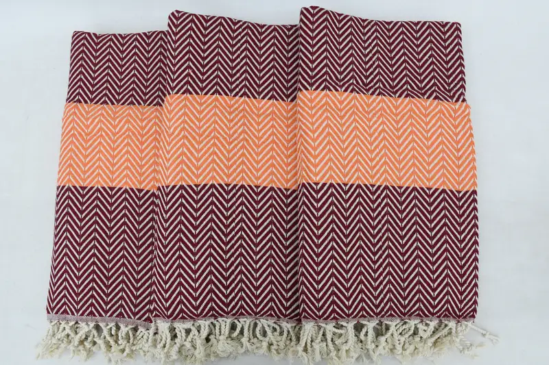 Personalized Wedding Gift, Bulk Order Towel, Handmade Gift, Best Friend Gift, Gift Boxes Towel, 70x40 Cotton Chevron Towel, Organic Beach Towel - 3
