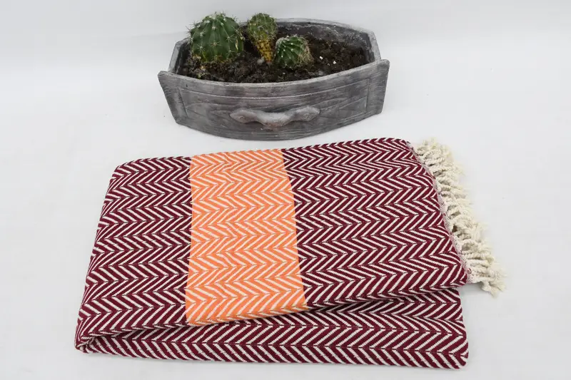 Personalized Wedding Gift, Bulk Order Towel, Handmade Gift, Best Friend Gift, Gift Boxes Towel, 70x40 Cotton Chevron Towel, Organic Beach Towel - 6