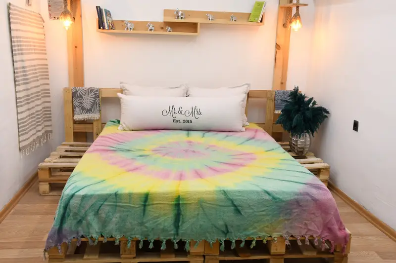 King Size Bedspread, Turkish Blanket Throw, 92x68 Cotton Tie Dye Chevron Towel, Throw Blanket, Bedspread, Christmas Tablecloth, Boho Throw Blankets - 2