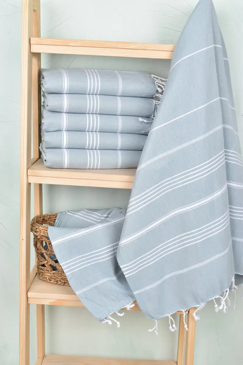 Best Beach Towel, Gift For Boyfriend, Bachelorette Party Decorations, Wedding Towel, Monogrammed Beach Towel, Yoga Towel, 70x40 Cotton Striped Towel - 3