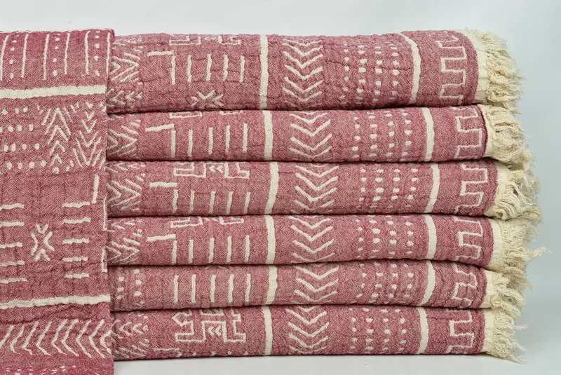 Wurfdecke, ästhetische Decke, gewebte Decke, personalisiertes Geschenk für ihn, Brautduschengeschenk, Bio -Wurf, 76x56 Baumwollkilim -Designtuch - 2