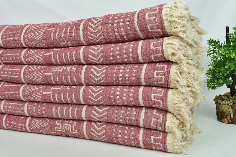 Wurfdecke, ästhetische Decke, gewebte Decke, personalisiertes Geschenk für ihn, Brautduschengeschenk, Bio -Wurf, 76x56 Baumwollkilim -Designtuch - 4