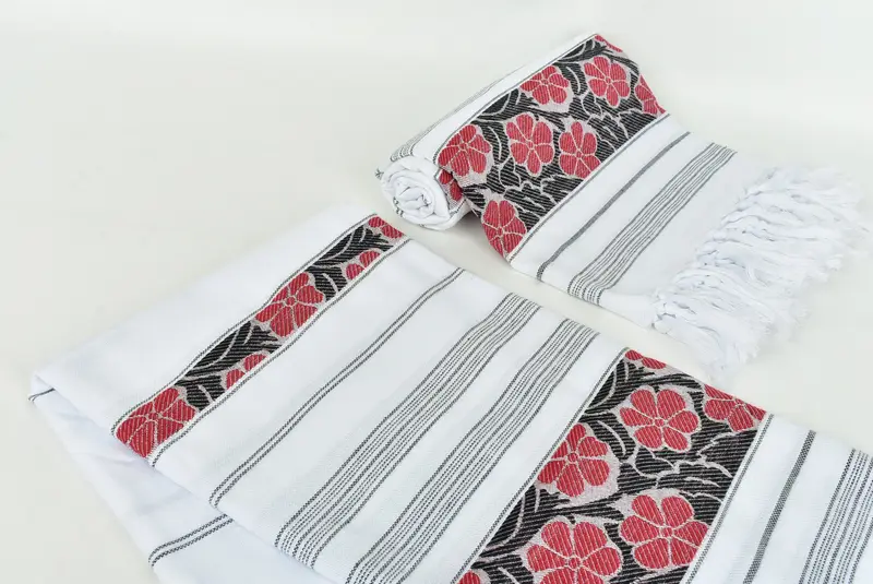 Valentines Day Gift For Him, 70x40 Cotton Daisy Design Towel, Personalized Towel, Oversized Beach Towel, Bachelor Gifts, Gift For Him, Travel Towel - 7