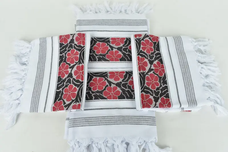Valentines Day Gift For Him, 70x40 Cotton Daisy Design Towel, Personalized Towel, Oversized Beach Towel, Bachelor Gifts, Gift For Him, Travel Towel - 6