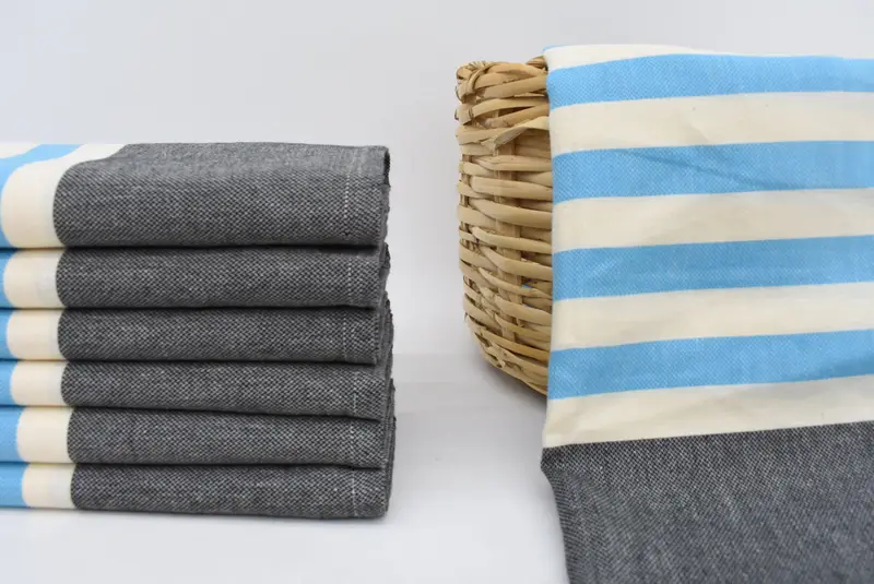 Summer Towel, 70x40 Cotton Striped Fringeless Towel, Organic towel, Wedding Gifts Towel, Pool Towels, Bridal Shower Gifts, Bachelorette Party Favors