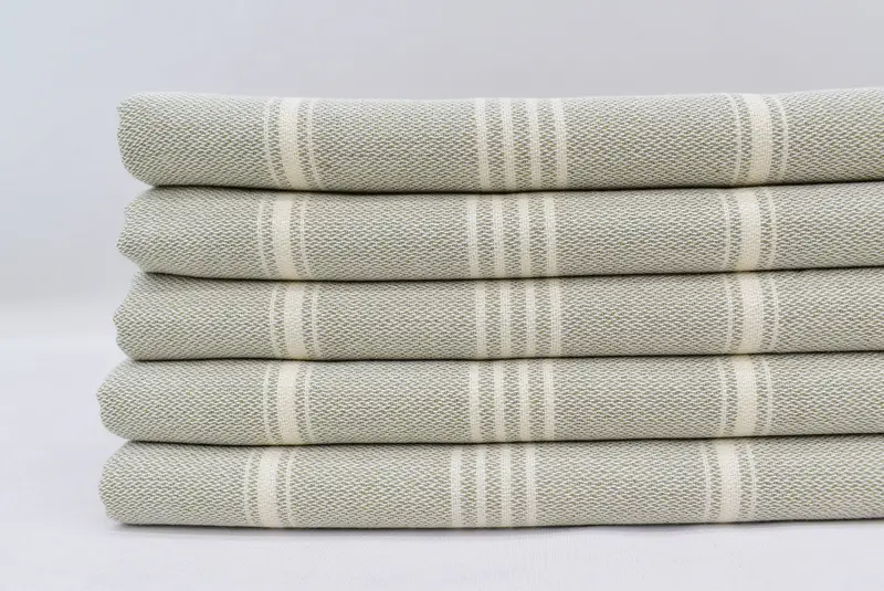 Wedding Hand Made Gift, Organic towel, Personalized Beach Towel, 70x40 Cotton Striped Towel, Custom Wedding Gifts, Monogram Towels, Grandma Gift - 4