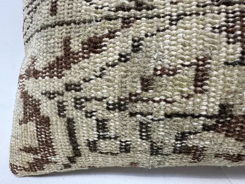 Muted Pillow Sham, 10x20 Beige Pillow Sham, Kilim Cushion Sham, Pillow Sham, Kilim Rug Cushion Cover, Gift Pillow, Boho Pillow Sham Cover - 4