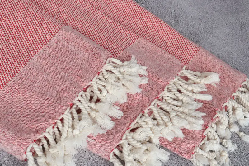 70x40 Cotton Geometric Towel, Thin towel, Bridal Shower Gifts, Turkish beach towel, Travel towel, Yoga Towel, Eco-friendly Turkish peshtemal towel - 5