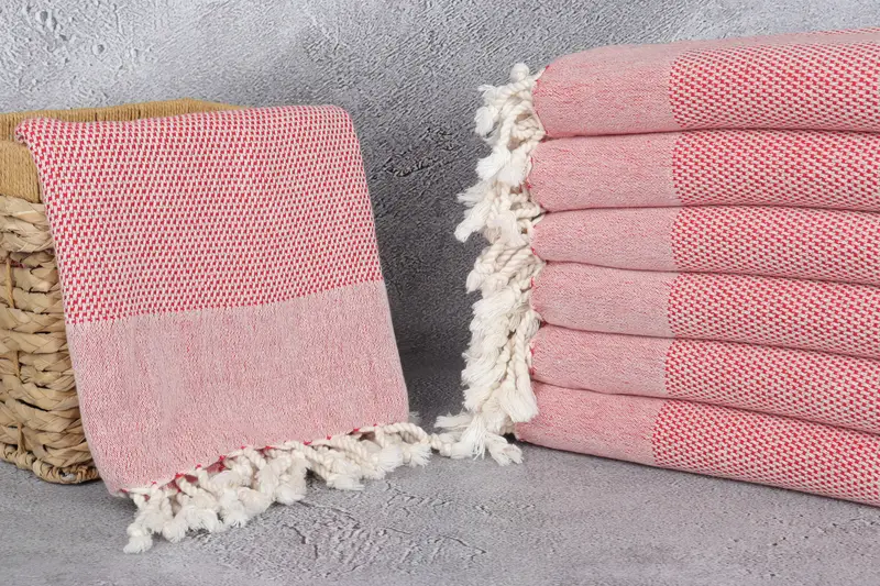 70x40 Cotton Geometric Towel, Thin towel, Bridal Shower Gifts, Turkish beach towel, Travel towel, Yoga Towel, Eco-friendly Turkish peshtemal towel - 3
