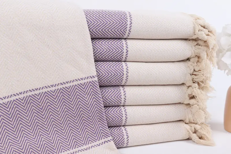 Peshtemal, Summer Gift, Fouta towel, Miami Bachelorette Party Favors, Peshtemal Towel USA, 70x36 Cotton Herringbone Towel, Absorbent towel - 1