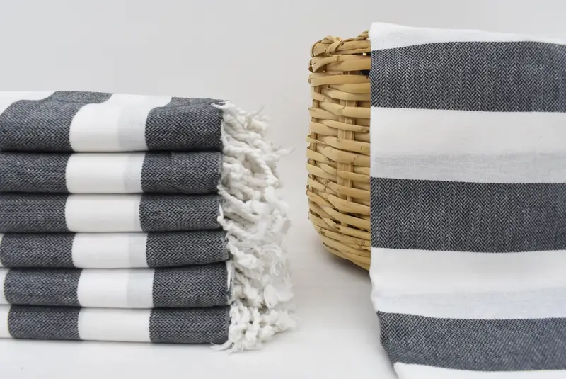 Wedding Towel, Bachelor Towel, Organic Turkish towel, 70x40 Cotton Striped Towel, Turkish Towel USA, Embroidery Towels, Custom Wedding Gift - 1