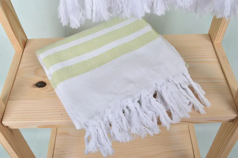 Organic Beach Towel, Bath towel, Personalized Wedding Gift, Bridesmaid Towel, 70x40 Cotton Herringbone Towel, Turkish bath towel, Bachelorette Favor - 5