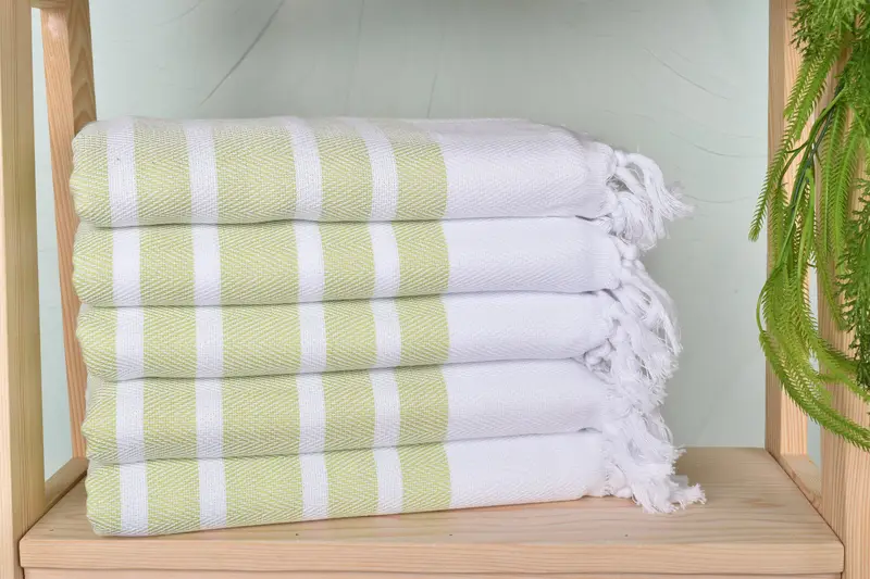 Organic Beach Towel, Bath towel, Personalized Wedding Gift, Bridesmaid Towel, 70x40 Cotton Herringbone Towel, Turkish bath towel, Bachelorette Favor - 2