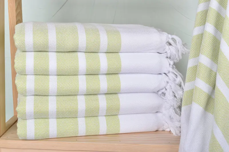 Organic Beach Towel, Bath towel, Personalized Wedding Gift, Bridesmaid Towel, 70x40 Cotton Herringbone Towel, Turkish bath towel, Bachelorette Favor - 1