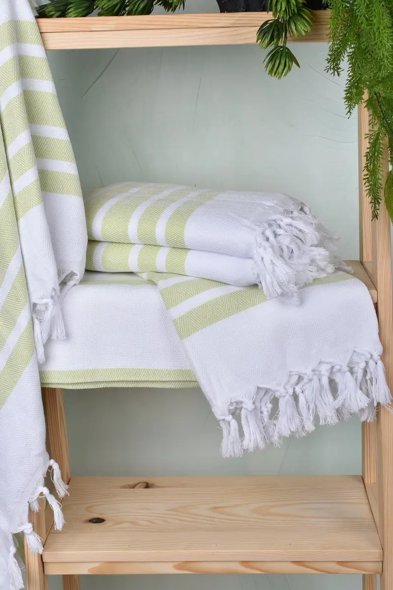 Organic Beach Towel, Bath towel, Personalized Wedding Gift, Bridesmaid Towel, 70x40 Cotton Herringbone Towel, Turkish bath towel, Bachelorette Favor - 6