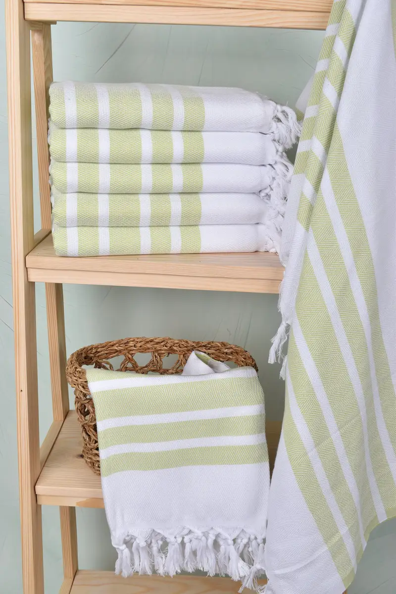Organic Beach Towel, Bath towel, Personalized Wedding Gift, Bridesmaid Towel, 70x40 Cotton Herringbone Towel, Turkish bath towel, Bachelorette Favor - 3