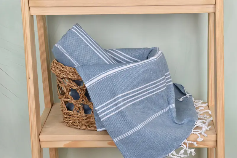 Monogram Turkish Towel, Custom monogram Turkish beach towel USA, Baby Boy Gift, 70x40 Cotton Striped Towel, Thin towel, Personalized Wedding Gift - 4
