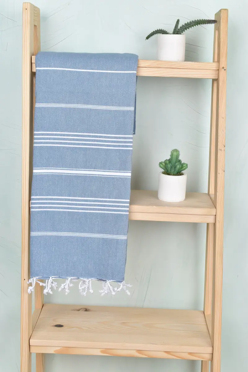 Monogram Turkish Towel, Custom monogram Turkish beach towel USA, Baby Boy Gift, 70x40 Cotton Striped Towel, Thin towel, Personalized Wedding Gift - 8