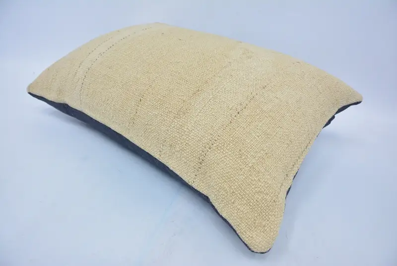 16x24 Beige Cushion Case, Pastel Cushion Cover, Comfy Throw Pillow, Gift Pillow, Handmade Kilim Cushion, Cushion, Vintage Kilim Throw Pillow - 6