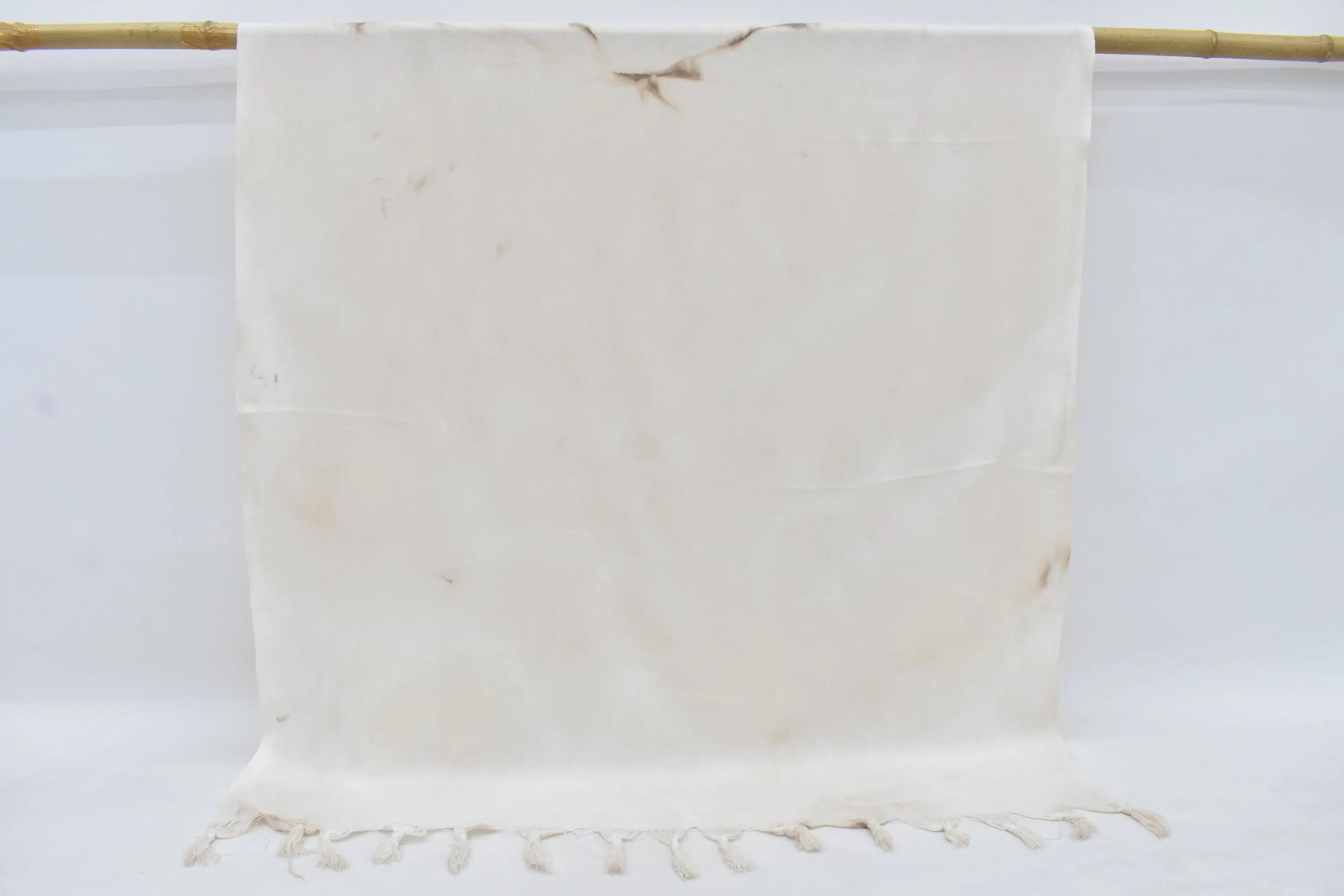 Turkish Towel Beige Batik Beach Towel, Cotton, 67x36 Inches - 1