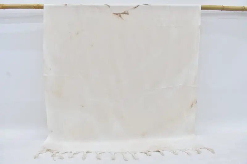 Turkish Towel Beige Batik Beach Towel, Cotton, 67x36 Inches