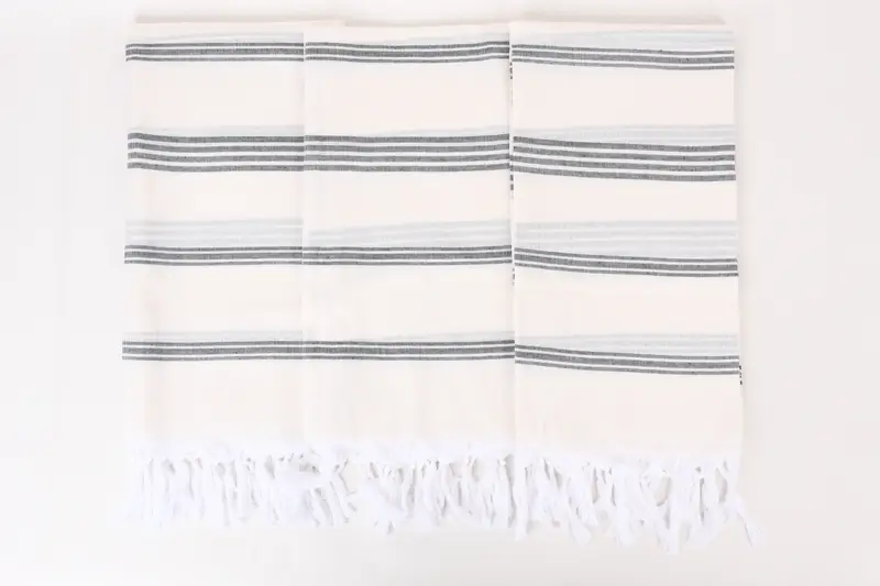Guest Towel, 70x40 Cotton Striped Towel, Beach Wedding Favor, Bridal Shower Favors, Lightweight Turkish towel, Bachelor Gifts, Bridal Gifts - 7