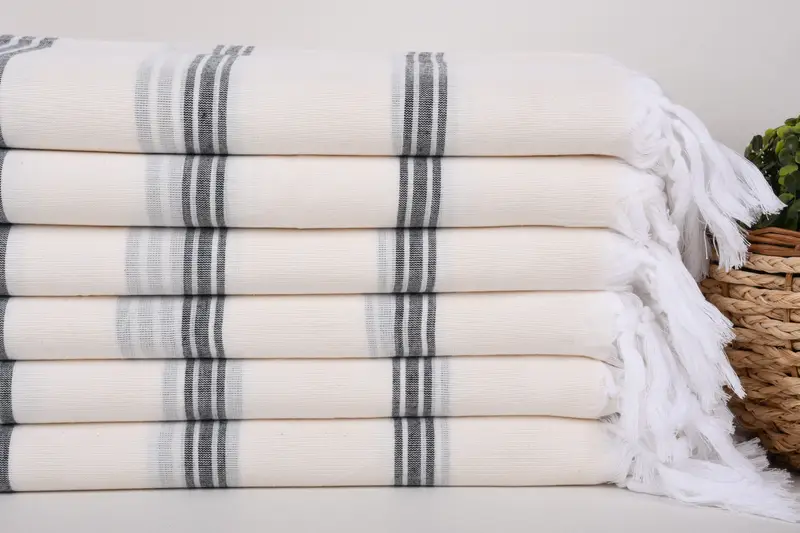 Guest Towel, 70x40 Cotton Striped Towel, Beach Wedding Favor, Bridal Shower Favors, Lightweight Turkish towel, Bachelor Gifts, Bridal Gifts - 2