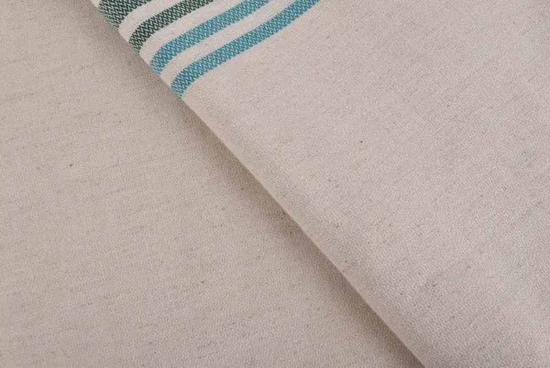 70x40 Linen Striped Towel, Wedding Day Gift For Bride, Bridal Shower Favors, Organic Cotton Towel, Large Turkish Towel, Best Friend Gift - 5