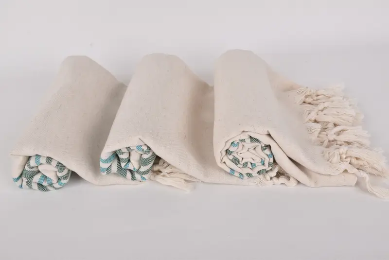 70x40 Linen Striped Towel, Wedding Day Gift For Bride, Bridal Shower Favors, Organic Cotton Towel, Large Turkish Towel, Best Friend Gift - 8