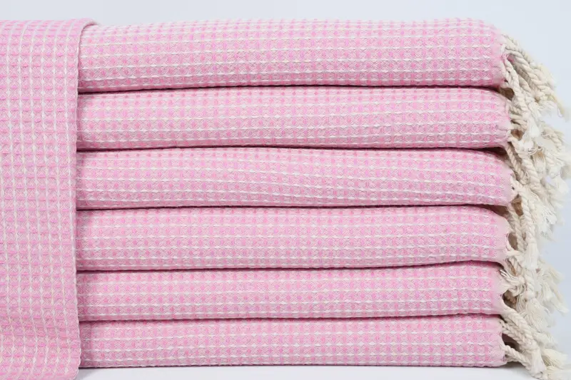 ヴィンテージワッフルディッシュタオル、ベージュ、ワッフルタオル、22x42インチ - 1