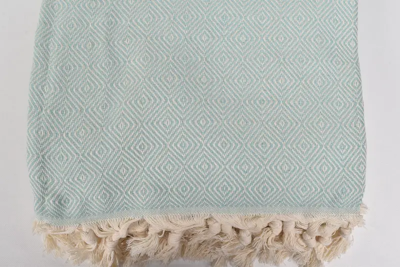 Personalized Gift, Bridal Shower Gift, Monogram Blanket, 96x80 Cotton Diamond Towel, Custom Blanket, Turkish Tablecloth, Monogram Beach Blanket - 4