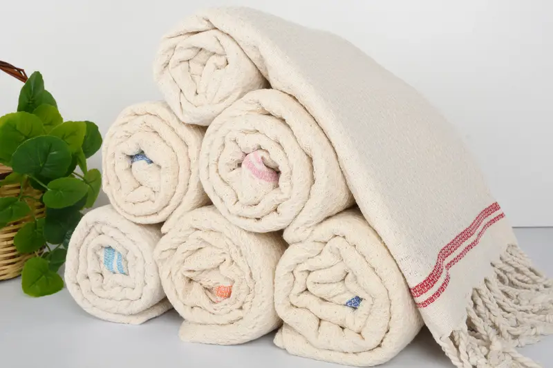 Spa Towel, Organic Cotton Towel, Bath towel, Gifts For Him, Peshtemal Towel USA, Custom Beach Towel, Bridesmaid Favors, 68x36 Cotton Striped Towel - 5