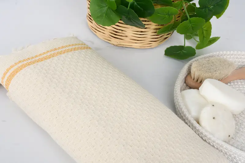 Spa Towel, Organic Cotton Towel, Bath towel, Gifts For Him, Peshtemal Towel USA, Custom Beach Towel, Bridesmaid Favors, 68x36 Cotton Striped Towel - 6