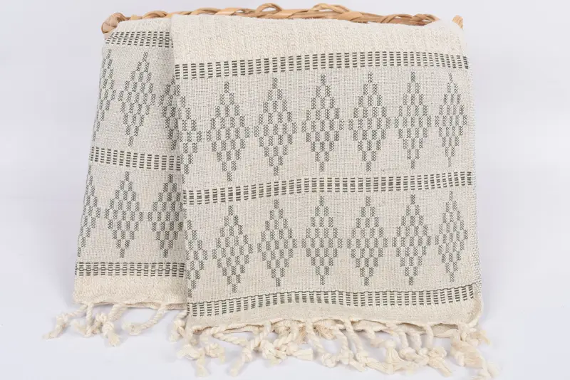 40x20 Linen Kilim Design Towel, Personalized Kitchen Towel, Bachelorette Party Items, Monogram Kitchen Towel, Small Bath Towels, Valentines Day Gift - 5