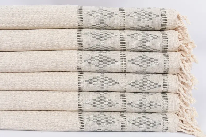 40x20 Linen Kilim Design Towel, Personalized Kitchen Towel, Bachelorette Party Items, Monogram Kitchen Towel, Small Bath Towels, Valentines Day Gift - 3