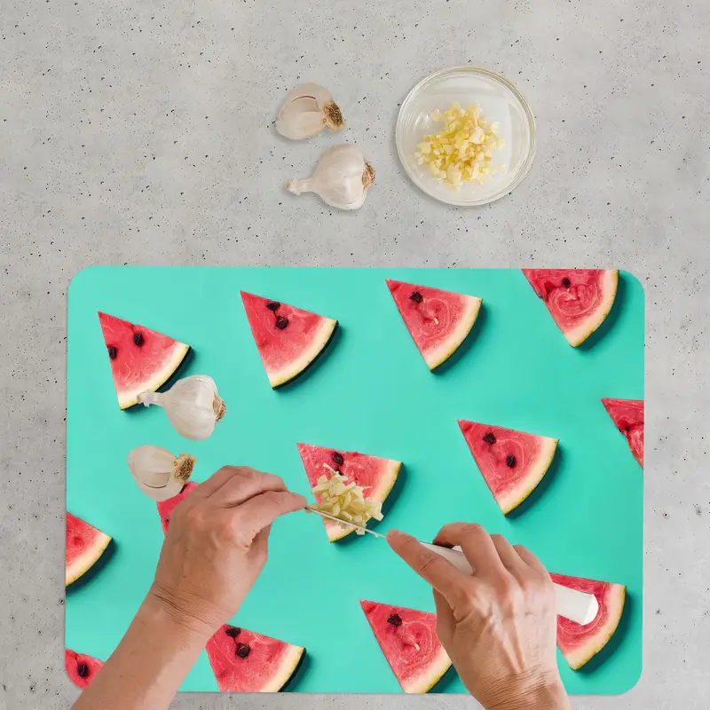 Karpuz Meyve Desenli Cam Kesme Tahtası, Modern Mutfağın Temeli